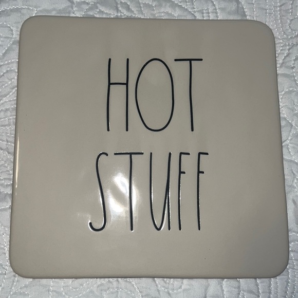 Rae Dunn Hot Stuff Hot Plate Trivet - Picture 1 of 2